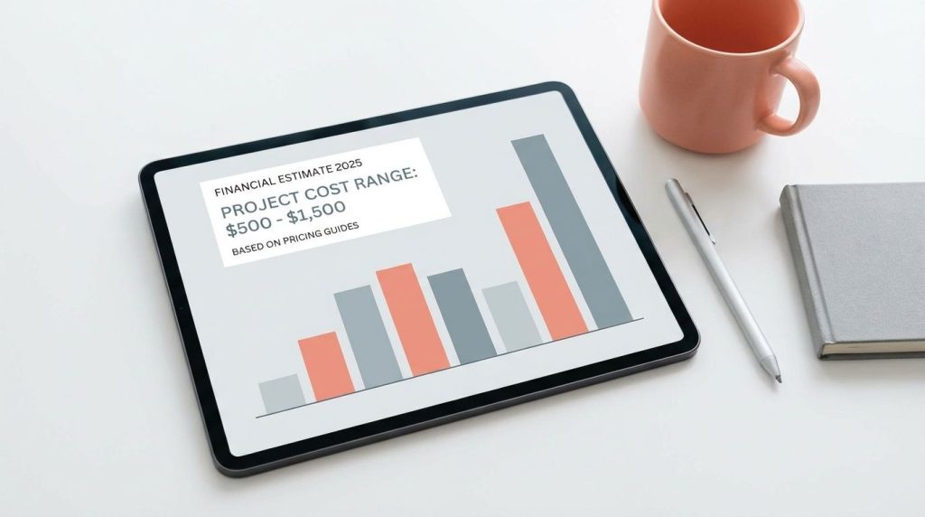 Digital graphic showing the estimated cost range for roof moss removal projects in 2026.