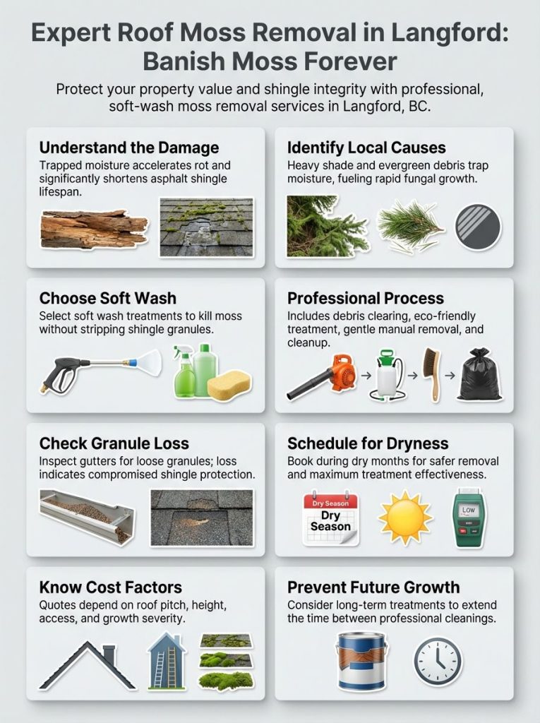 infographic Expert Roof Moss-Removal in-Langford BC Say Goodbye to Moss for Good