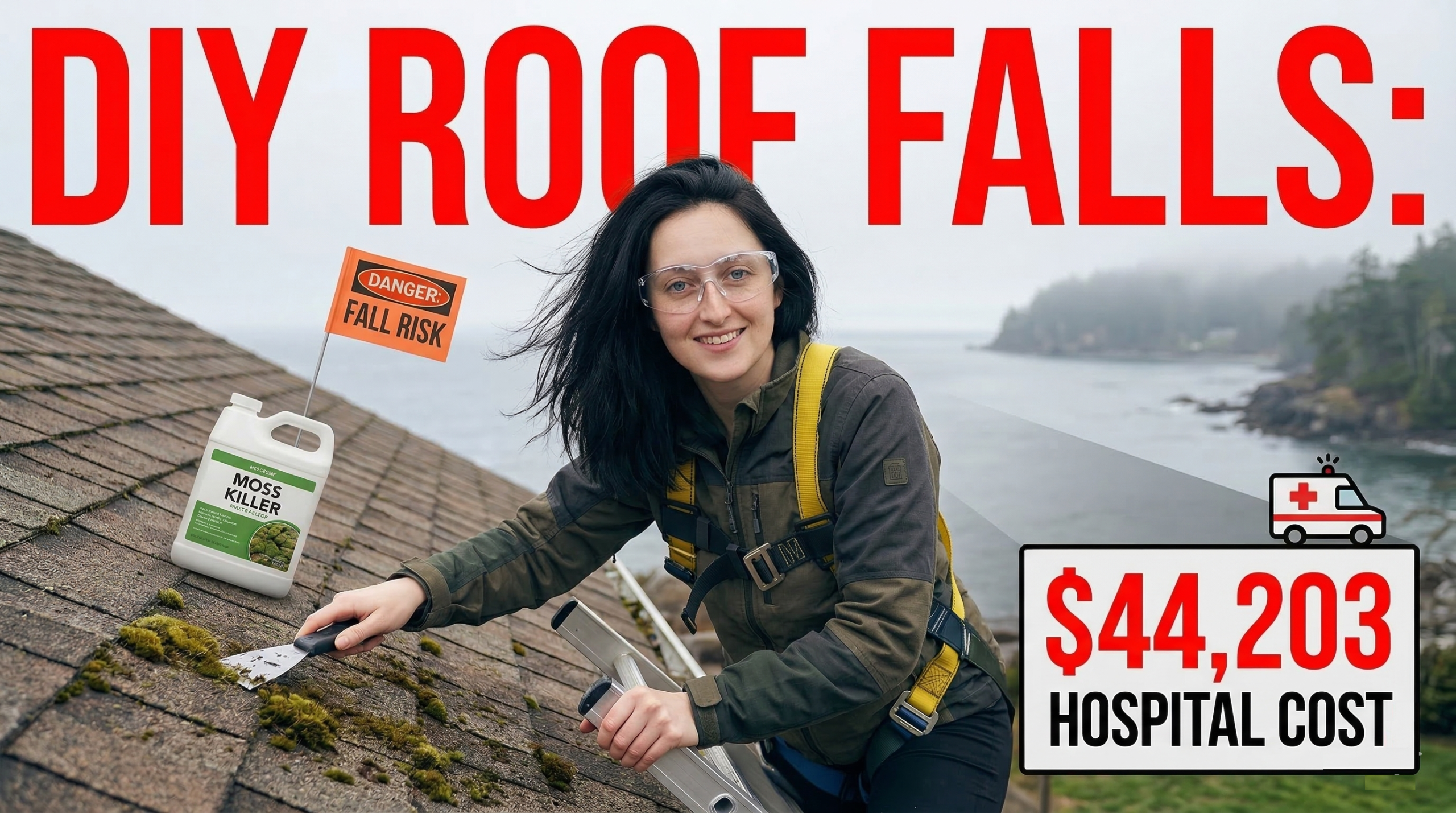 roof moss removal victoria safety